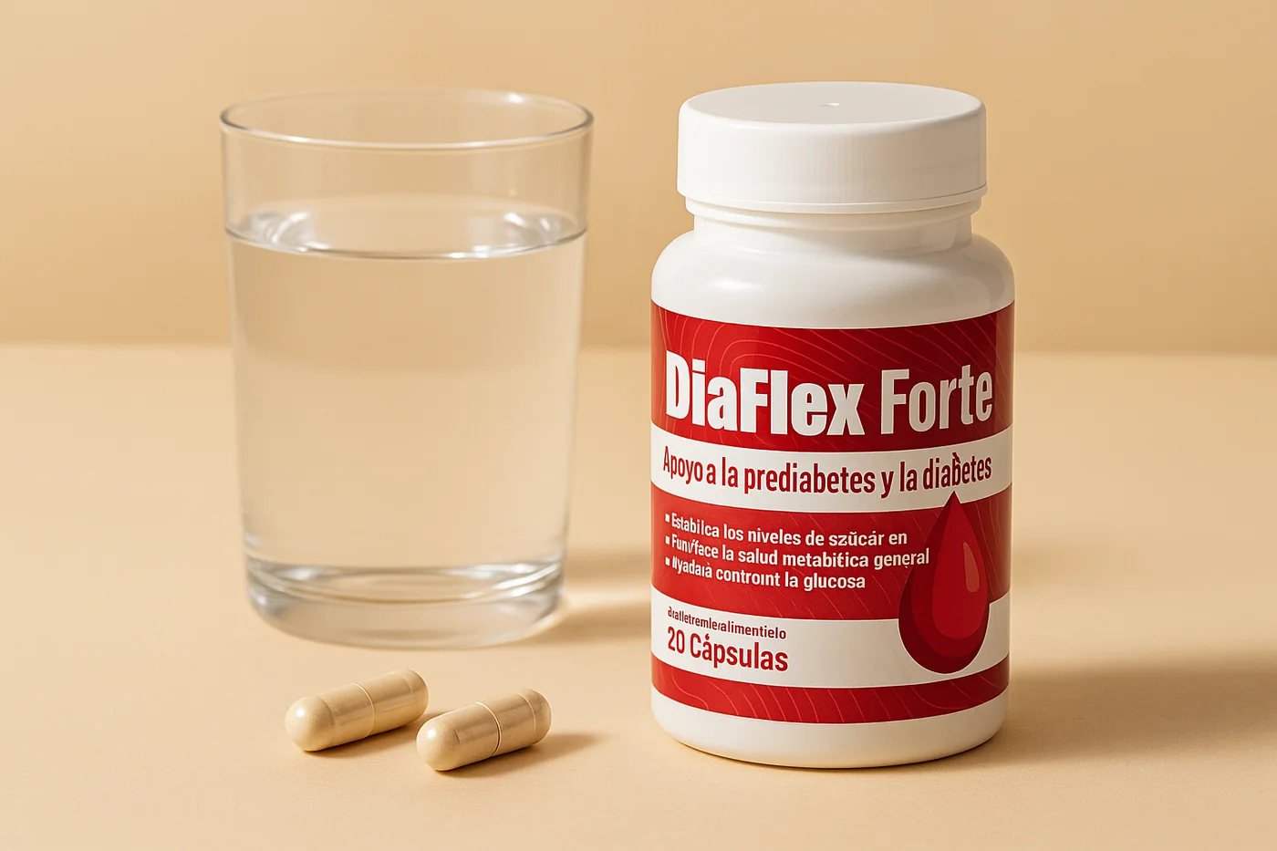 DiaFlex Forte — 20 cápsulas × 500 mg, Hecho en Italia